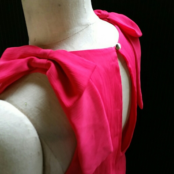 GB Giannini Bini Pink Bow Shoulder Romper - Picture 3 of 8